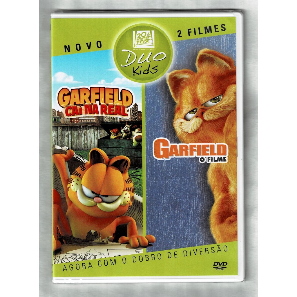 Duo Kids DVD Garfield & Garfield Cai Na Real