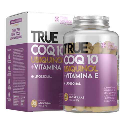 Suplemento True Coq10 Ubiquinol Lipossomal - True Source Sem Sabor