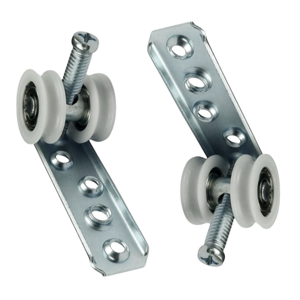 Roldana Concava Para Porta De Correr Perfil 2 Rodas Rolamento RPR 2-02