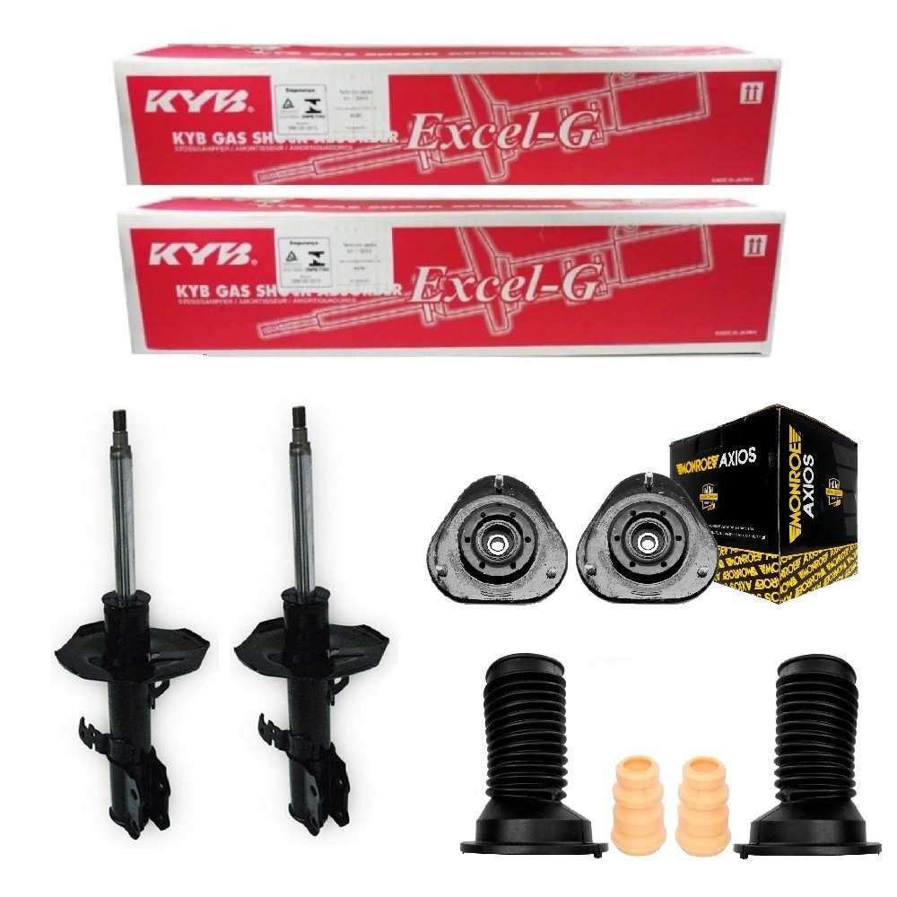 PAR AMORTECEDOR DIANTEIRO COROLLA 2015 ATÉ 2019 + KIT C/ COXIM AXIOS em Oferta na Shopee
