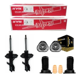 PAR AMORTECEDOR DIANTEIRO COROLLA 2015 ATÉ 2019 + KIT C/ COXIM AXIOS