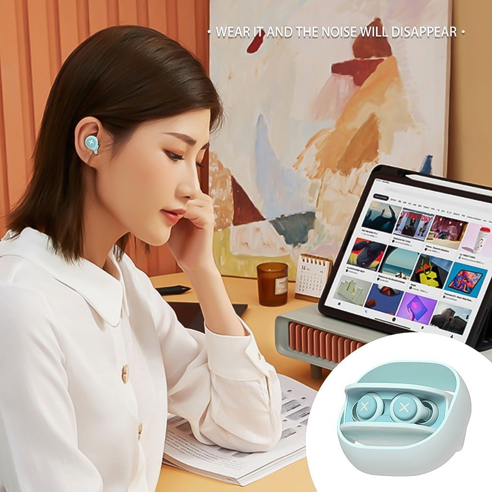 Tampões Auriculares De Silicone Isolamento Acústico Redução De Ruído Com Esponja Macia Protetor Auricular