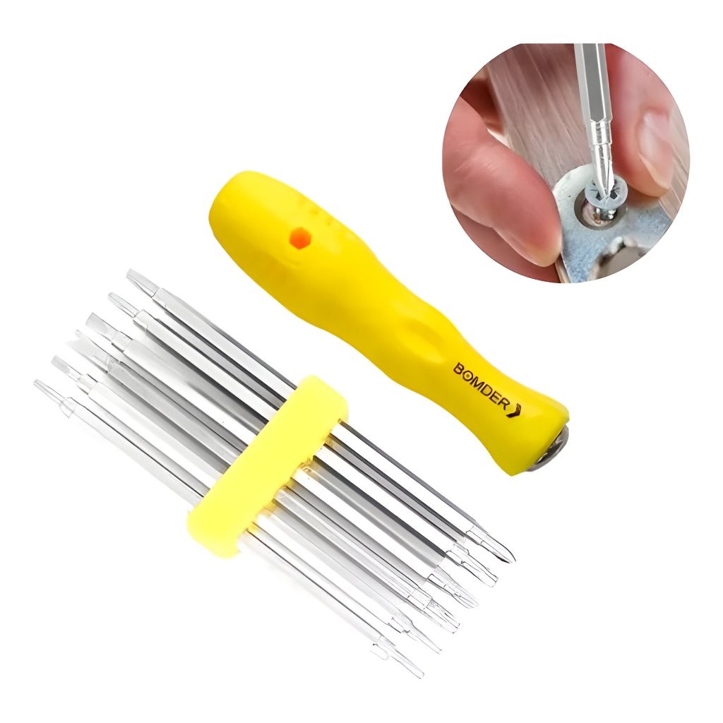 Kit de Chaves 12 Pontas Torx T5 T6 T7 T8  T9 T10 T15 Philips/Y 3.0 U 2.5 em Oferta na Shopee