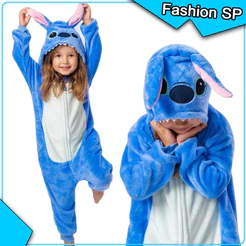 Pijama Infantil De Pelúcia Em Peça Única, Saco De Dormir Stitch Adequado Para Meninos E Meninas