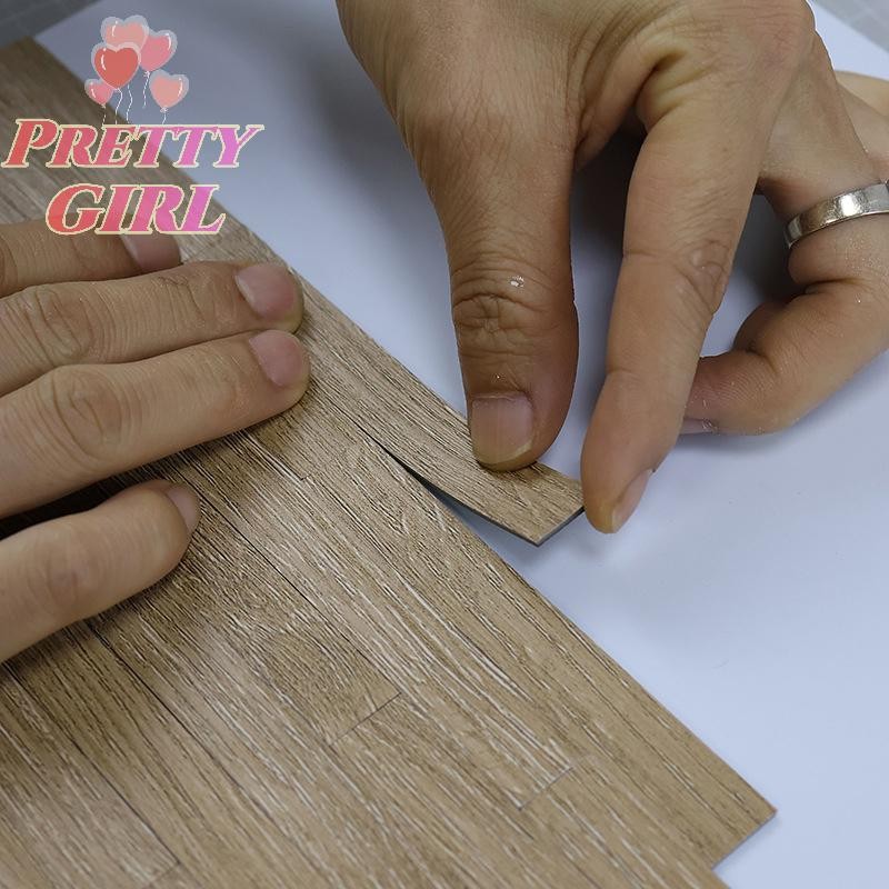 [Pretty ggirl] 10 Peças Placas De Chão Para Casa De Bonecas Pisos De Madeira Em Miniatura Móveis De Boneca 1 : 12 Decora em Oferta na Shopee