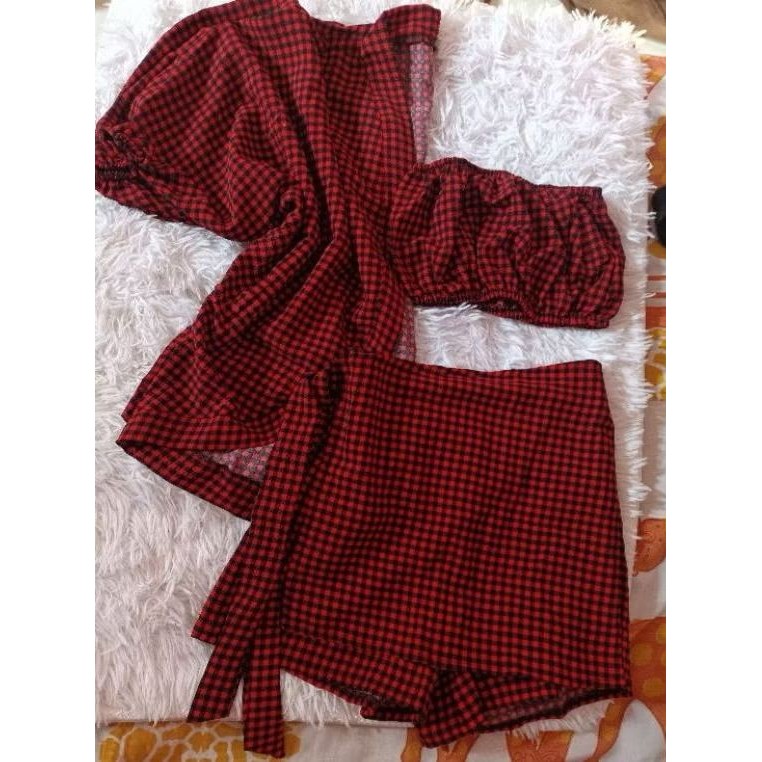 Conjunto Kimono Xadrez – Tamanho 16