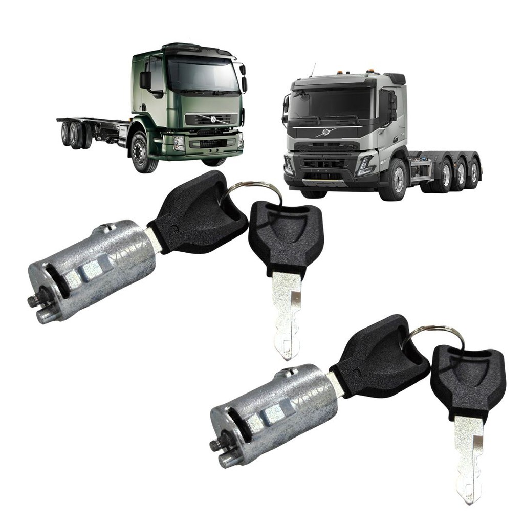 Par Cilindro Miolo Fechadura Porta Para Volvo VM VMX C Chave em Oferta na Shopee