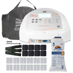 Neurodyn II Ibramed Correntes Tens Fes Russa Kit Eletrodo Autocolantes