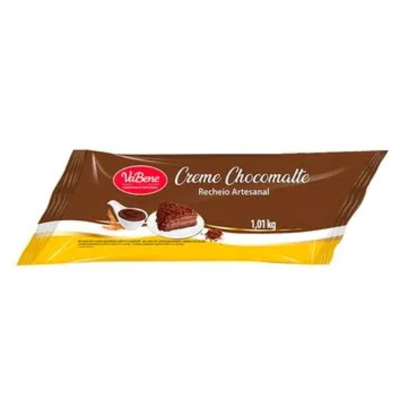 Recheio Creme Chocomalte 1.01Kg - Vabene em Oferta na Shopee