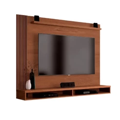 Painel Para Tv Até 50 Polegadas Dijon Ripado C/ Prateleira