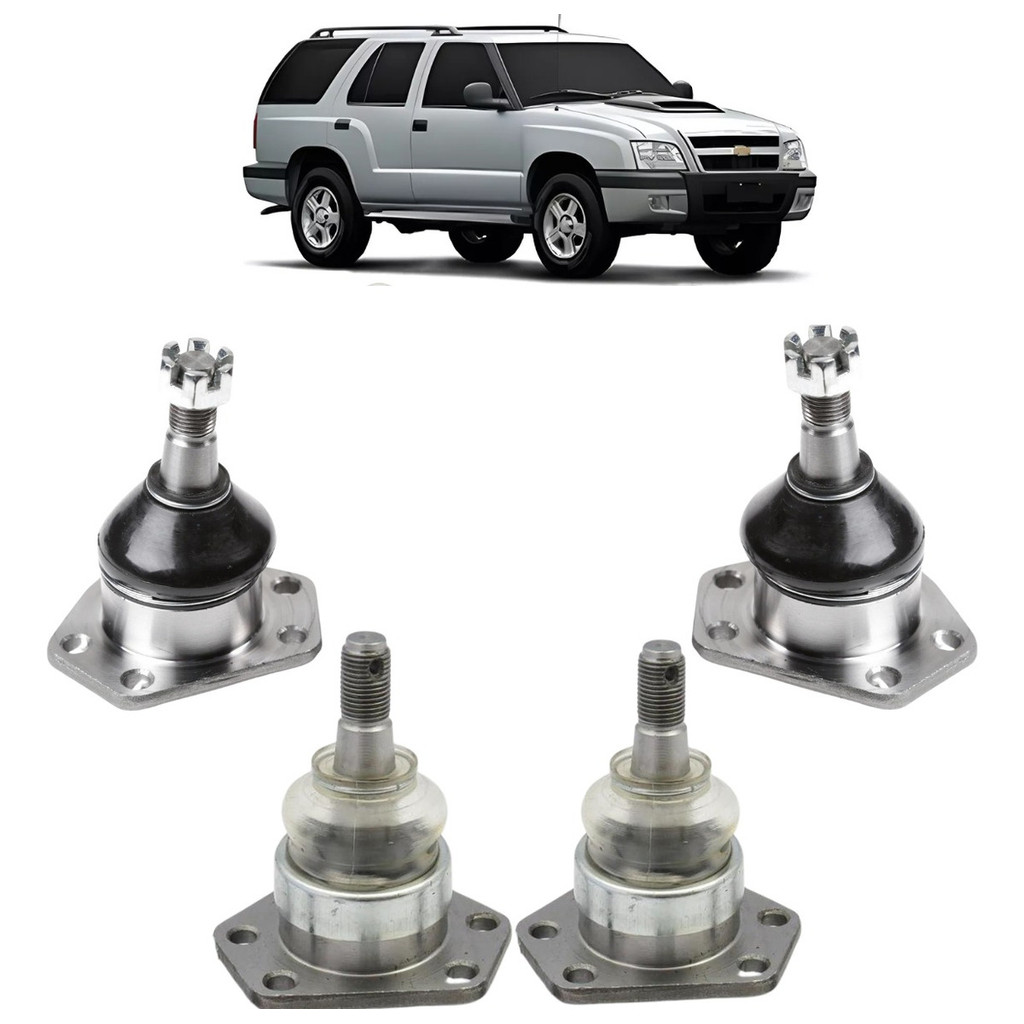 Kit 4 Pivô Suspensao Inferior Superior Gm Blazer S10