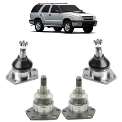 Kit 4 Pivô Suspensao Inferior Superior Gm Blazer S10