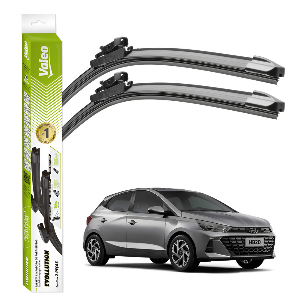 Palhetas Limpador Parabrisa Valeo Hyundai Hb20 2020 A 2025