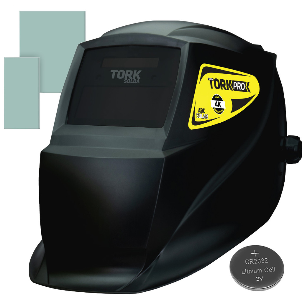 Máscara de Solda 4K Auto Escurecimento Arc Solar DIN 11 Tork