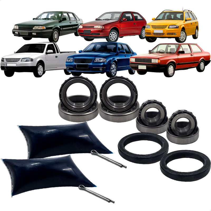 Par Rolamento Roda Traseira Vw Apollo Fox Gol Golf Parati Passat Polo Quantum Santana Saveiro Voyage