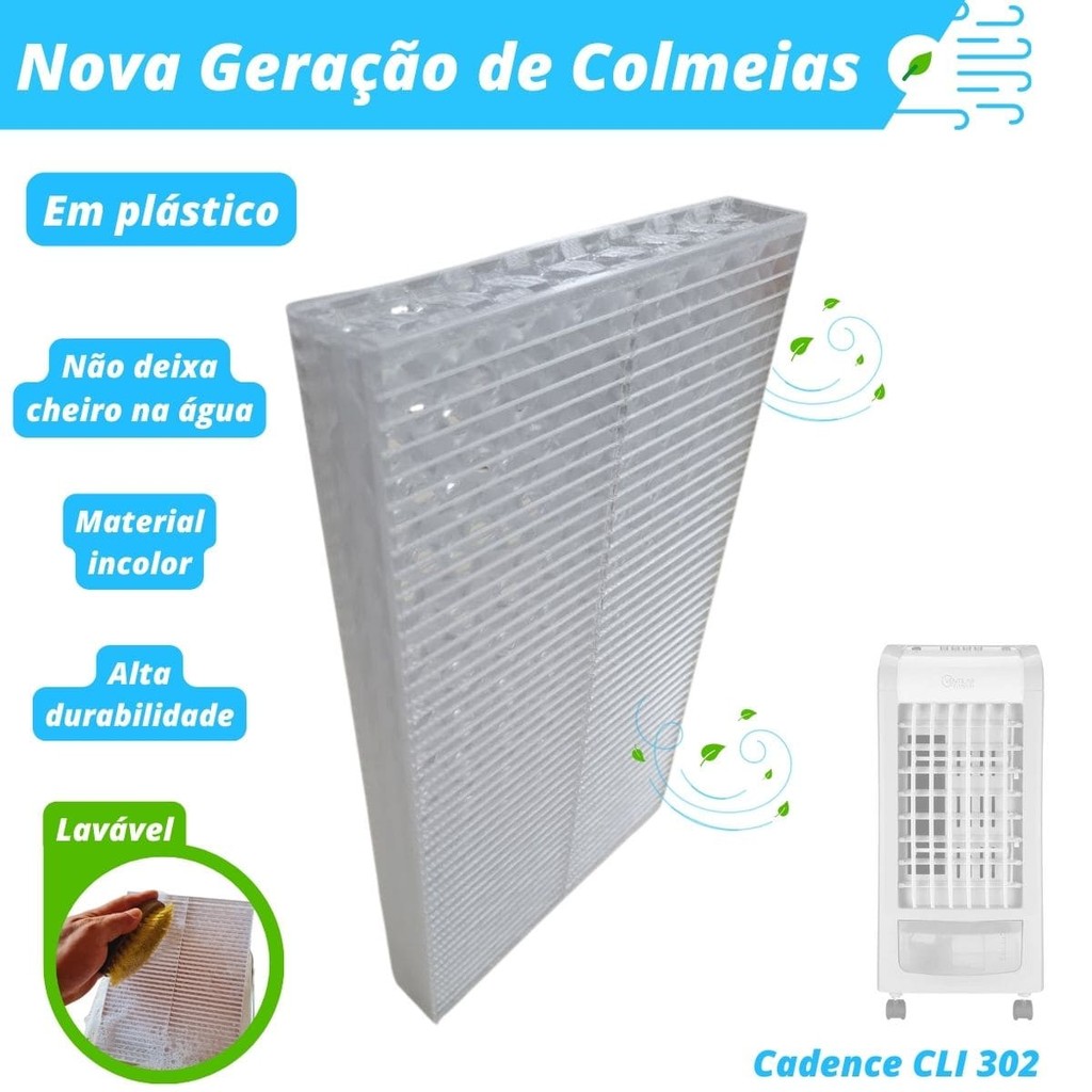 Colmeia Plástica Lavável para Climatizador - Cadence CLI302