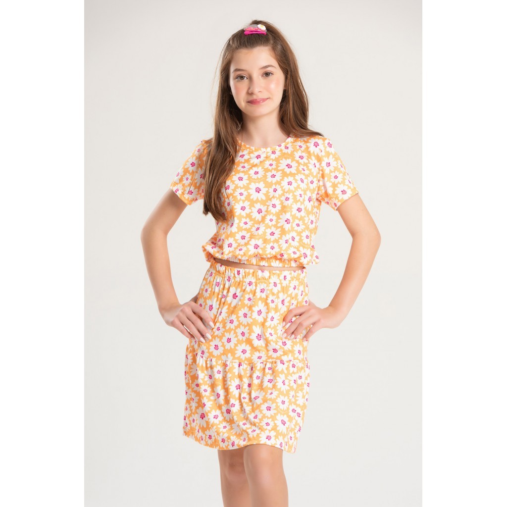 Conjunto Infantil Feminino Encanto Das Flores em Oferta na Shopee