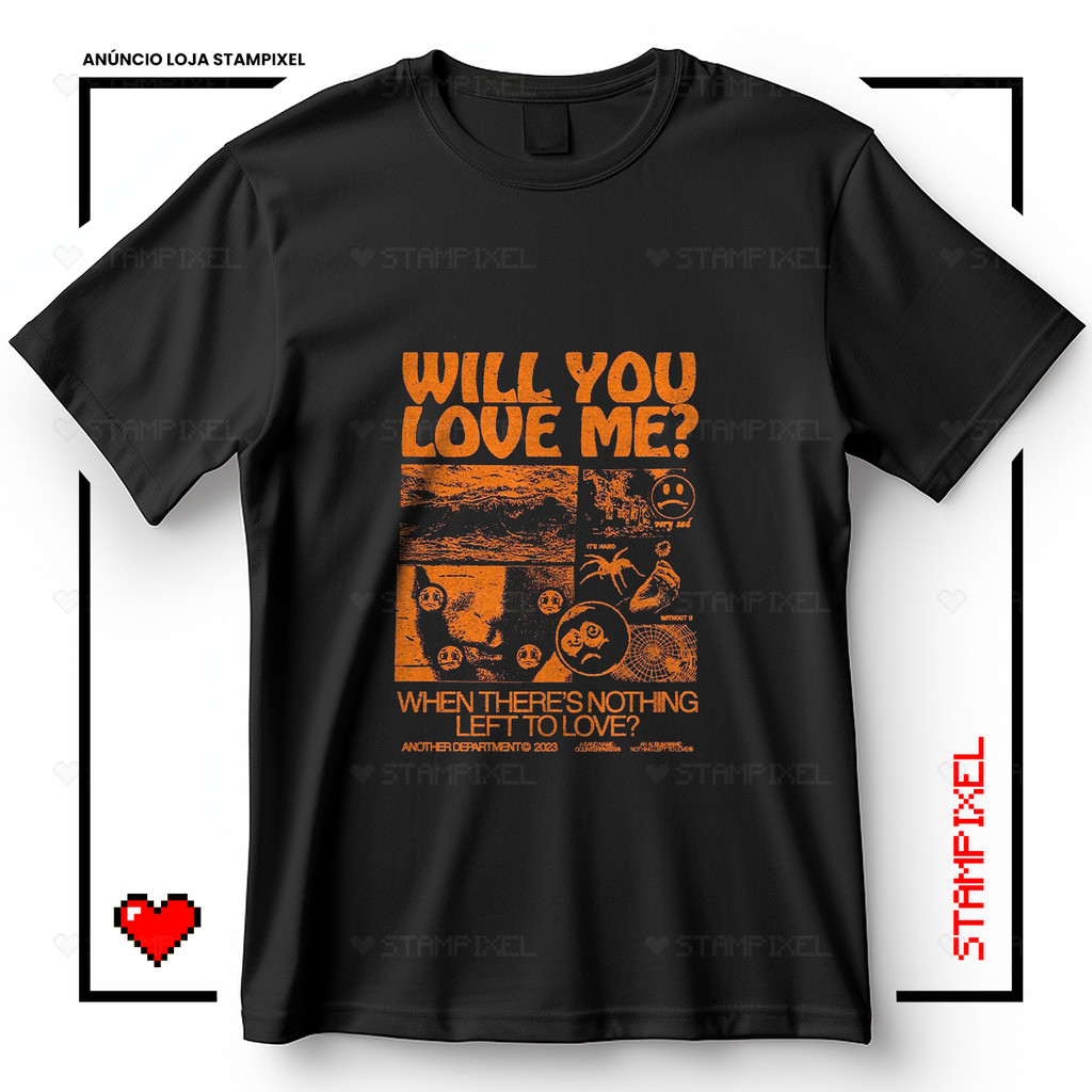 Camiseta Unissex Counterparts Love Me Nothing Left To Love Blusa Banda Música Streetwear T-shirt Camisa 100% Algodão