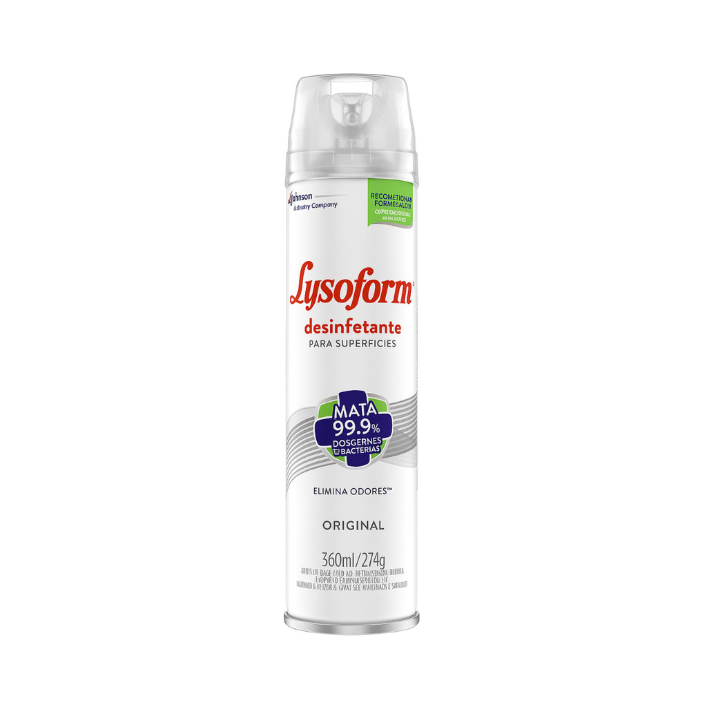 Desinfetante Lysoform Aerossol Desodorizador Original 360ml