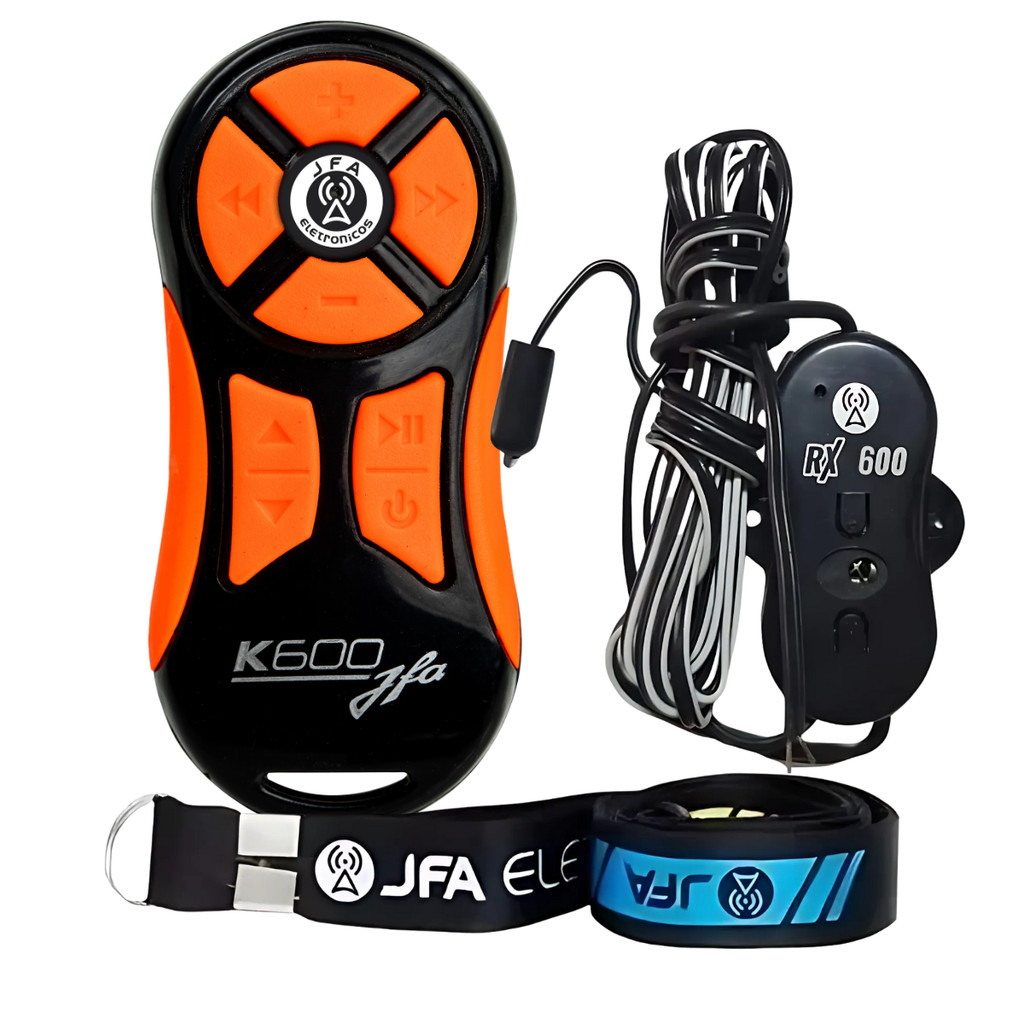 Controle Universal Longa Distancia Jfa K600 Preto/laranja Preto Com Botões Laranjas em Oferta na Shopee