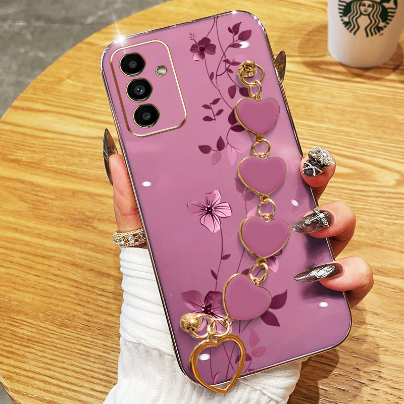 Capa Para Xiaomi Poco C85 Redmi 15 15C 5G 4G Amor pulseira a prova de choque cai