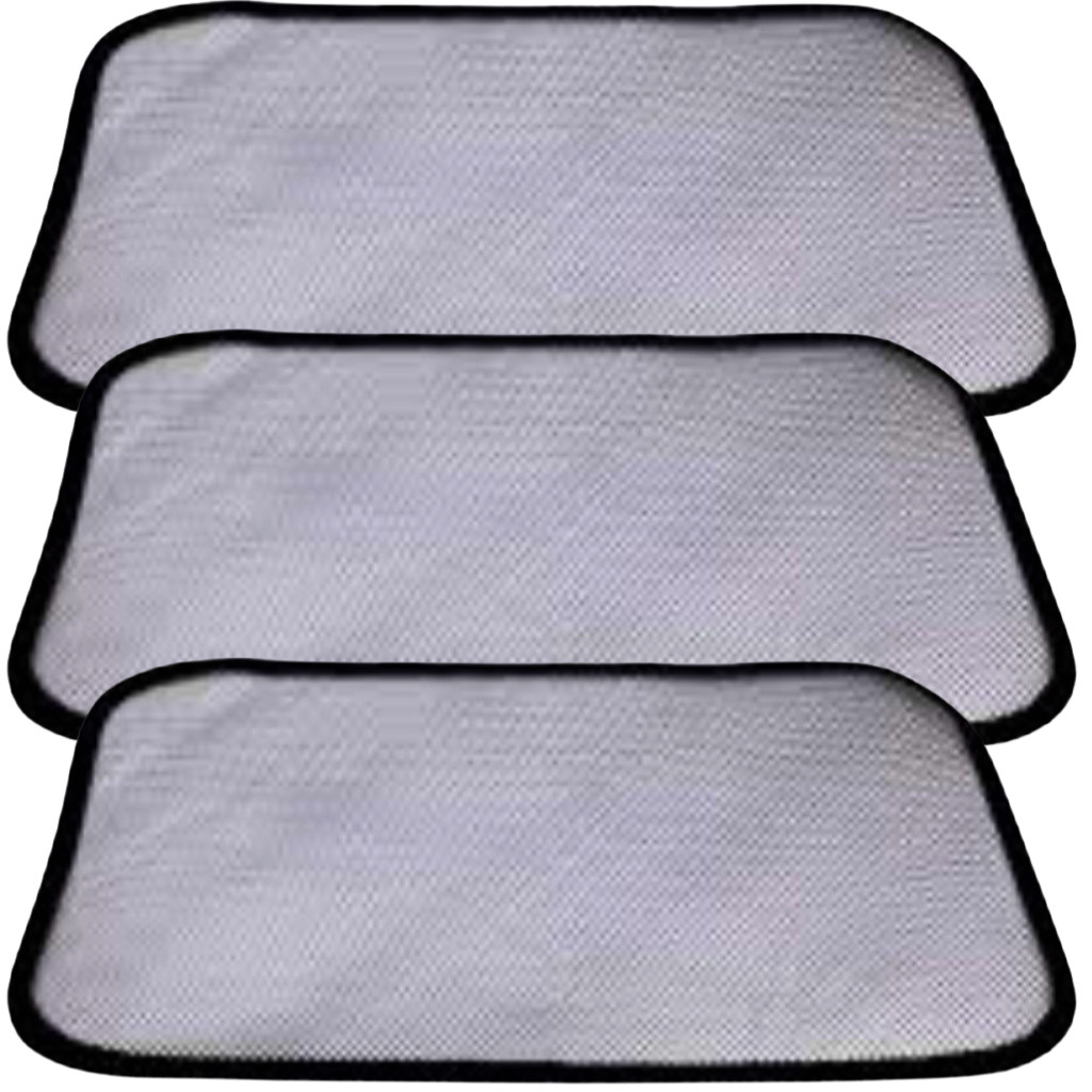 Kit 3 Tela Para Pia e Lavatório 44x30cm Tipo Ralinho Japonês Evita Entupimento Protege Cuba Inox Nylon Ultra-Resistente