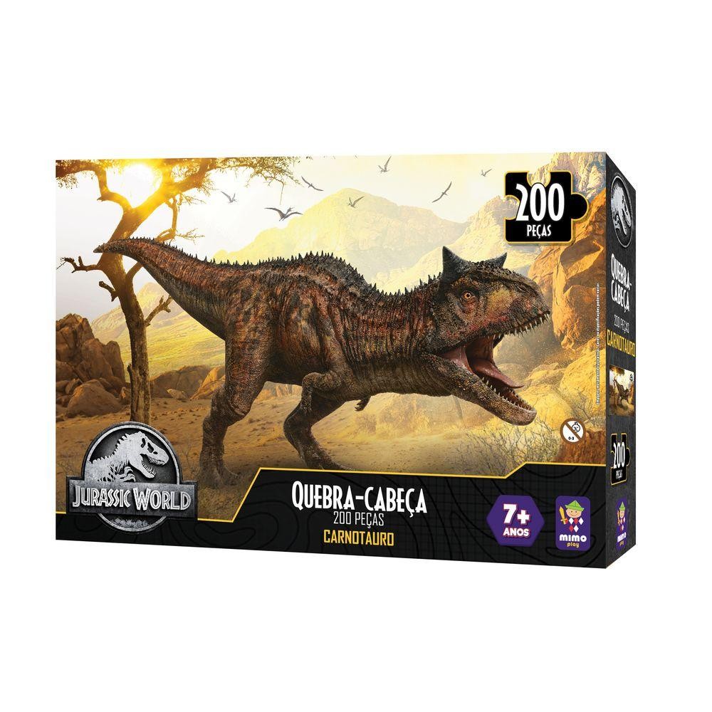 Quebra-Cabeça Carnotauro Jurassic World 200 Peças - Mimo em Oferta na Shopee
