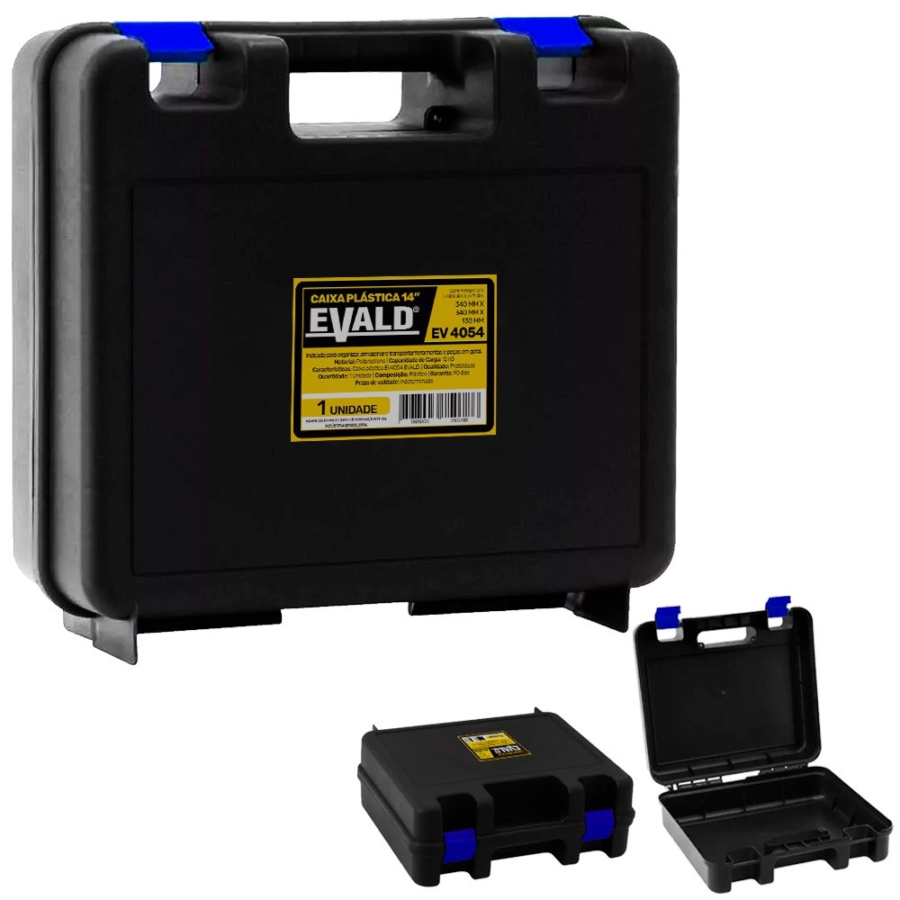 Maleta de Ferramentas para Furadeira / Parafusadeira 14 POL Premium EVALD caixa de ferramentas em Oferta na Shopee