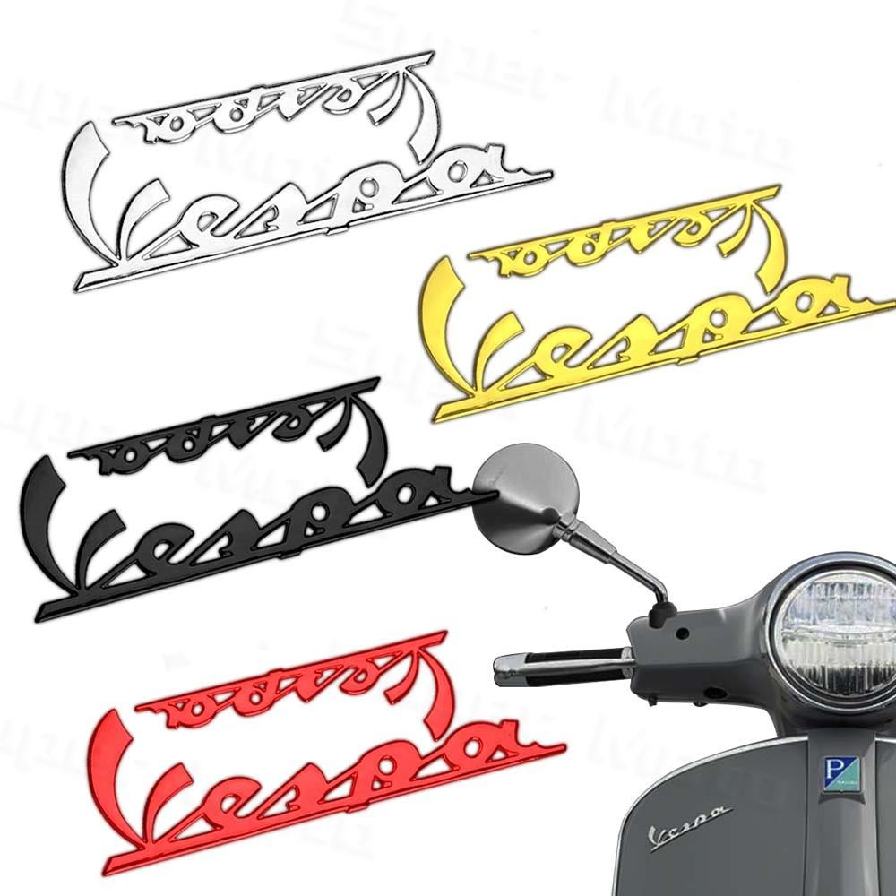 Adesivo 3D Para Motocicleta Scooter Vespa LOGO Emblema Cromado Corpo Decorativo Decalque À Prova D'água PIAGGIO Primaver