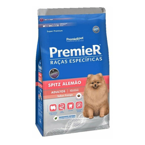 Ração Premier Específicas Spitz  Cães Adultos Frango 2,5kg