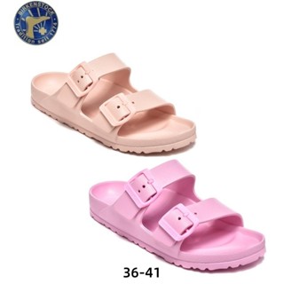 100 % original B/K EVA Rosa Senhora Chinelos De Praia Com Botão Duplo Florida 36-41 em Oferta na Shopee