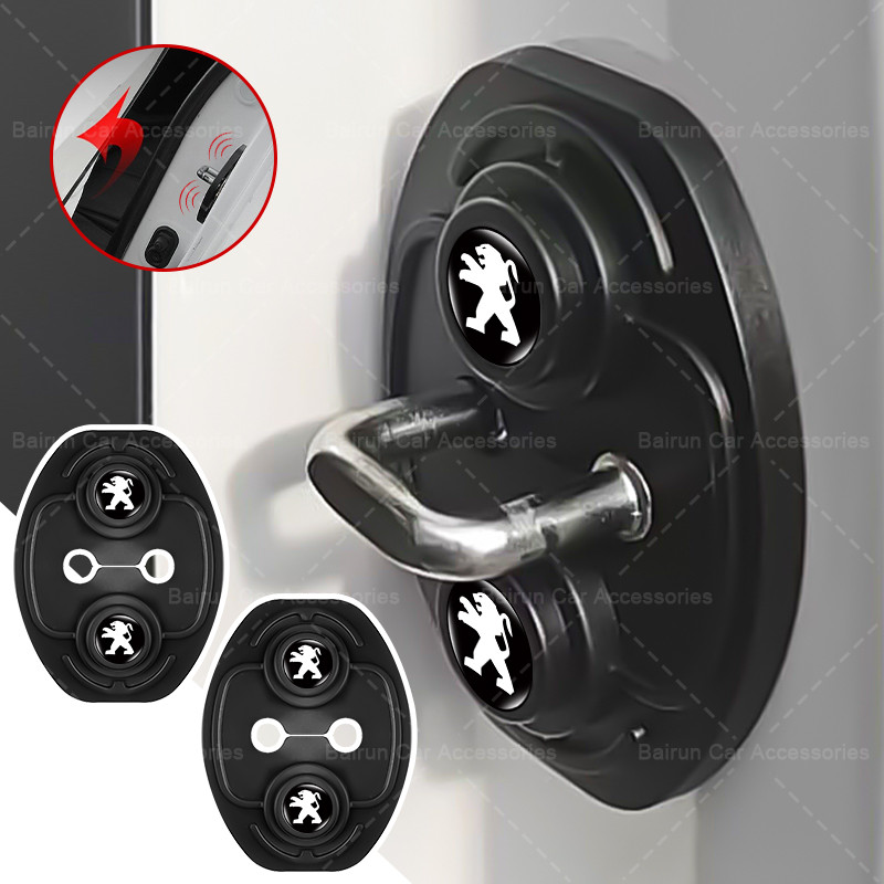 Capa De Proteção Para Fechadura De Porta De Carro , Adesivo De Silicone Antiarranhões Peugeot 206 207 208 306 307 308 40 em Oferta na Shopee