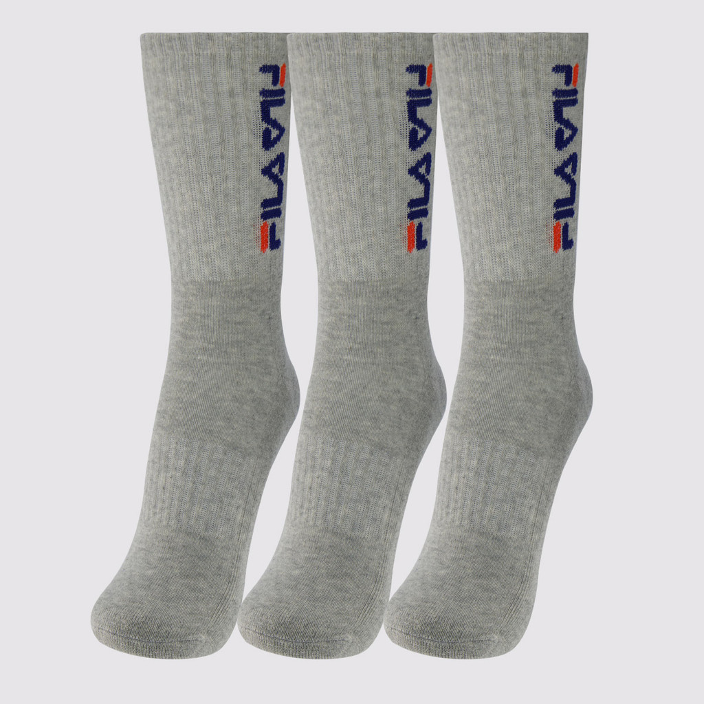 Kit Meia Fila 3 Pares Cano Alto Double Cinza em Oferta na Shopee