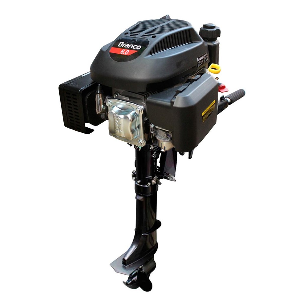 Rabeta Vertical com marcha Kawashima Motor a Gasolina 6,0 cv Part. Manual Branco