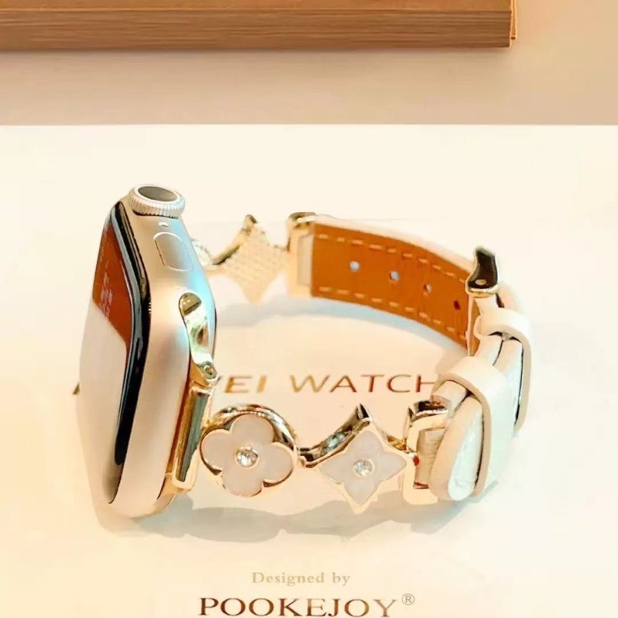 Pulseira De Couro De Luxo Para Apple Watch Band 11 10 9 8 7 SE 3 2 6 5 4 Ultra 49mm iwatch 42mm 46mm 41mm 40mm 45mm 44mm em Oferta na Shopee