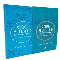 Bíblia Mulher Extraordinária | King James Clássica | Letra Normal | Hernandes Dias Lopes | Turquesa