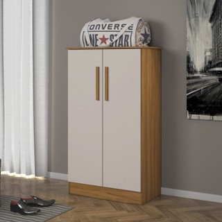 Sapateira 2 Portas 109,8cm X 63cm Alaska Freijó/Off White em Oferta na Shopee