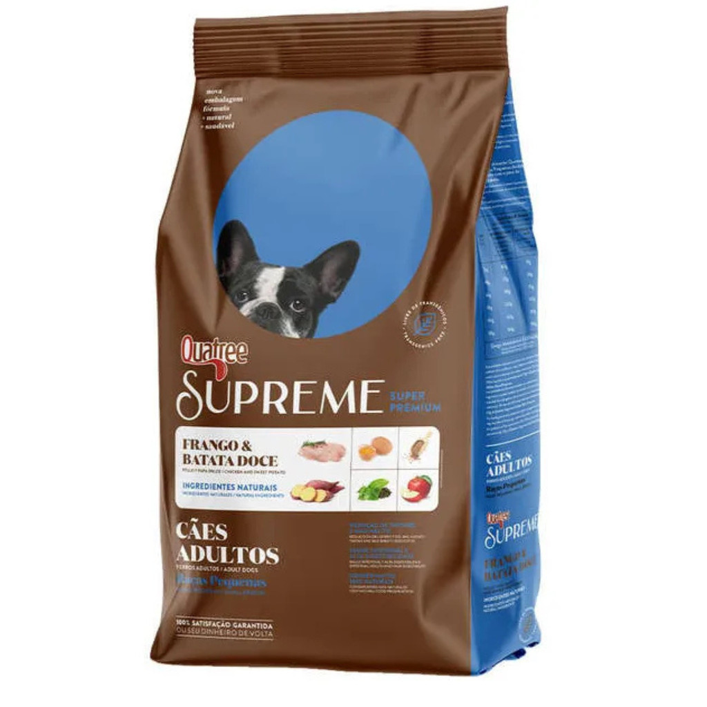 Ração Quatree Supreme Cães Adultos Raça Pequena 3kg em Oferta na Shopee