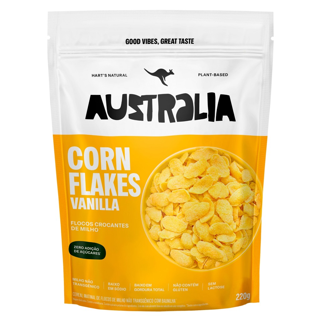 Harts - Cereal Cornflakes Australia GMO Free - Sweet Vanilla 220g