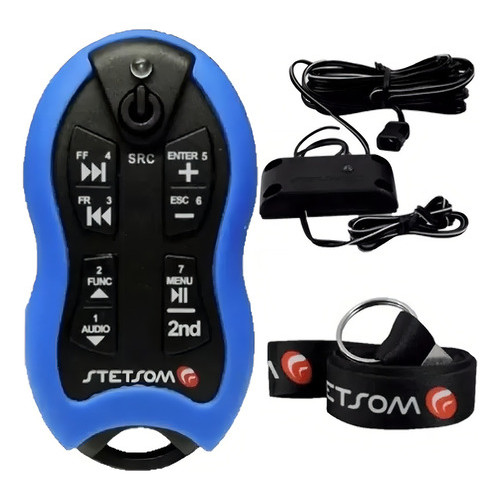 Controle Longa Distância Stetsom Sx2 500 Metros 16 Funções Cor Azul Cordão Stetsom
