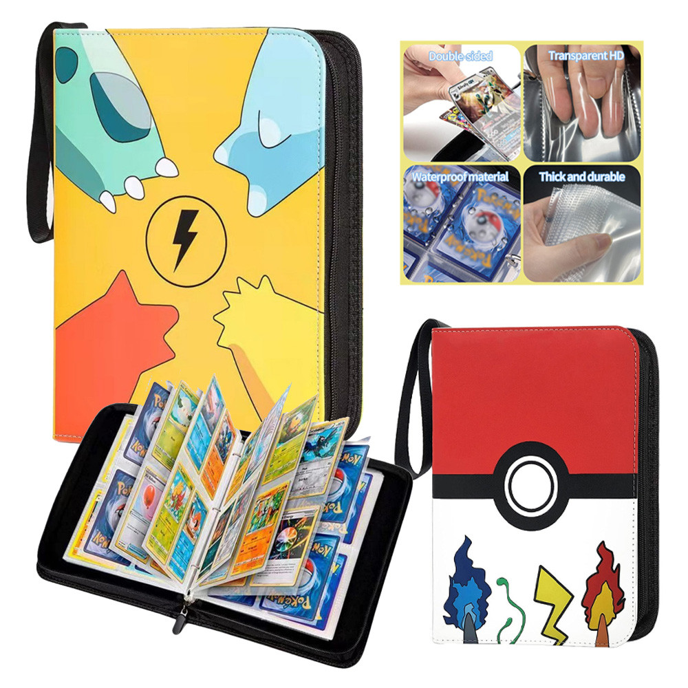 fichario pokemon Álbum de coleção de cartas Pokémon com ziper