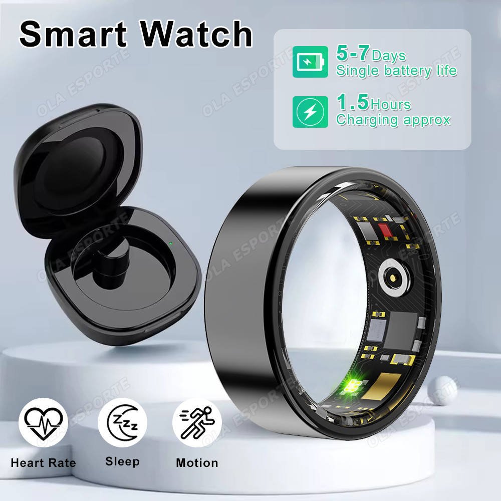 Anel Inteligente Samsung Galaxy Para Homens E Mulheres Com Estojo De Carregamento Monitoramento De Saúde Frequência Card