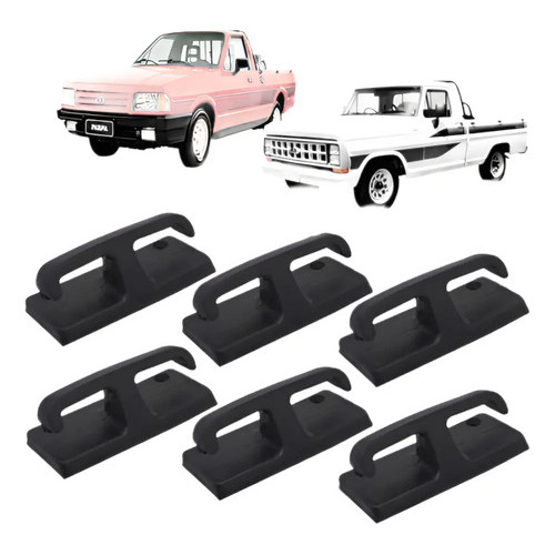 Kit 6 Gancho Carroceria Ford F1000 F100 Pqmpa Todas 6 Peças