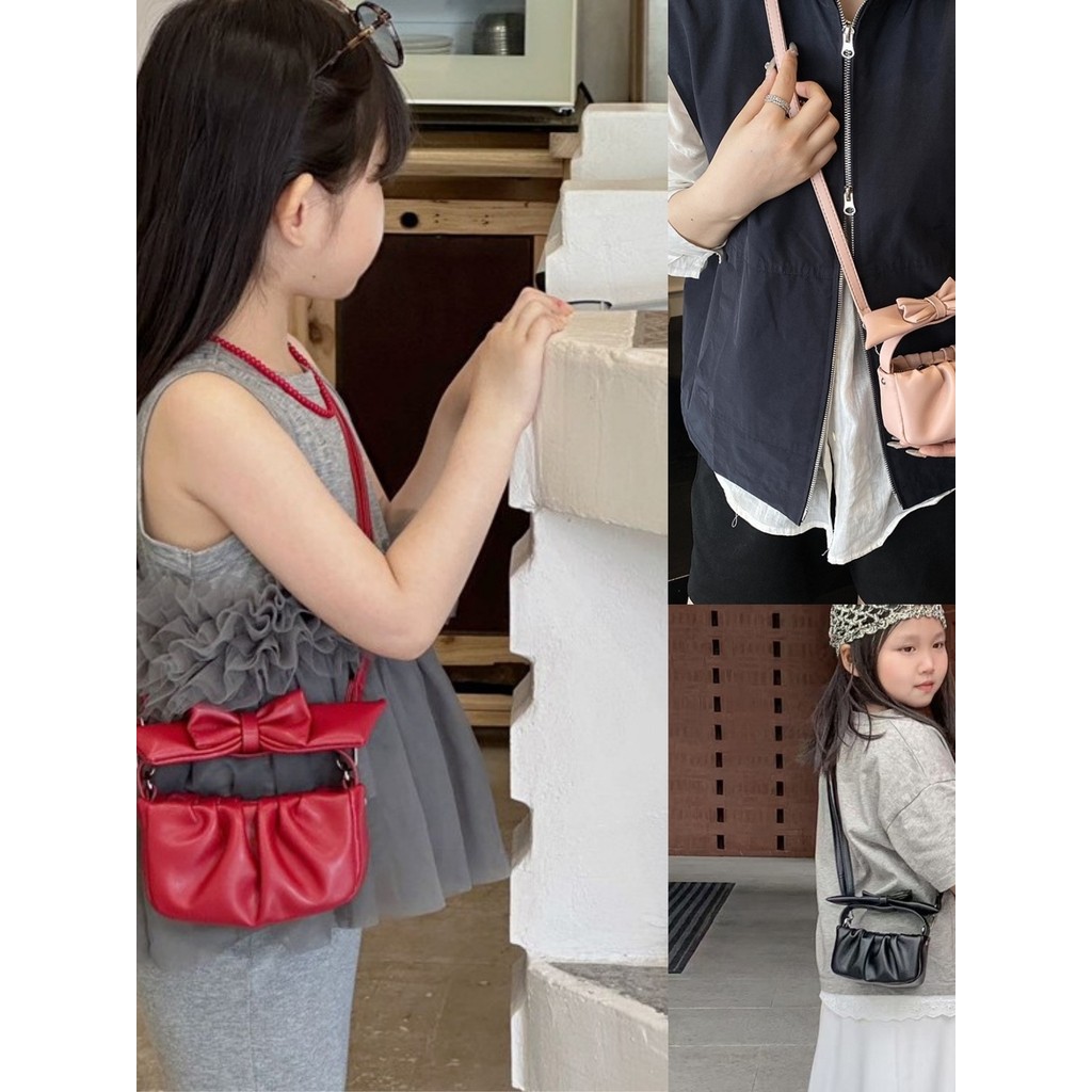 2026 novo estilo bolsa bonito moda de um ombro crianças All-Match menina bebê moda passeio saco do mensageiro na moda