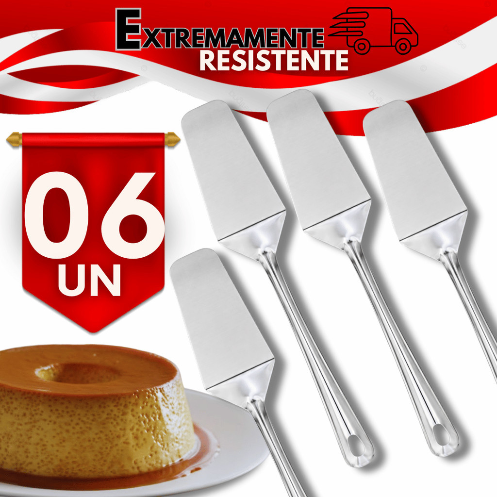 Combo Espátula Para Bolo Pudim Bolo Doce Aço Inox Para Casa Restaurante Buffet Premium Utilidades