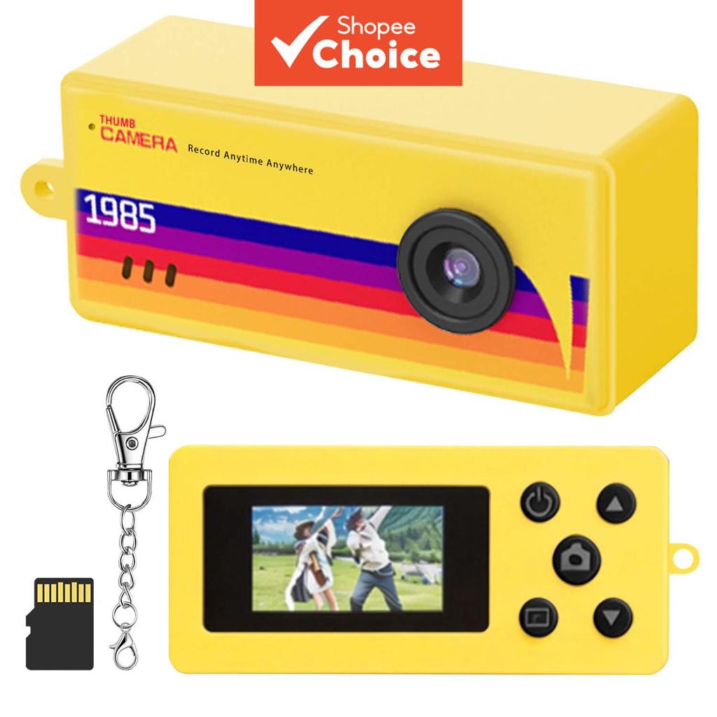 Chaveiro Câmera, Câmera Digital Fofa com Cartão SD de 32GB, Presente de Câmera Vintage Colecionável para Viagens e