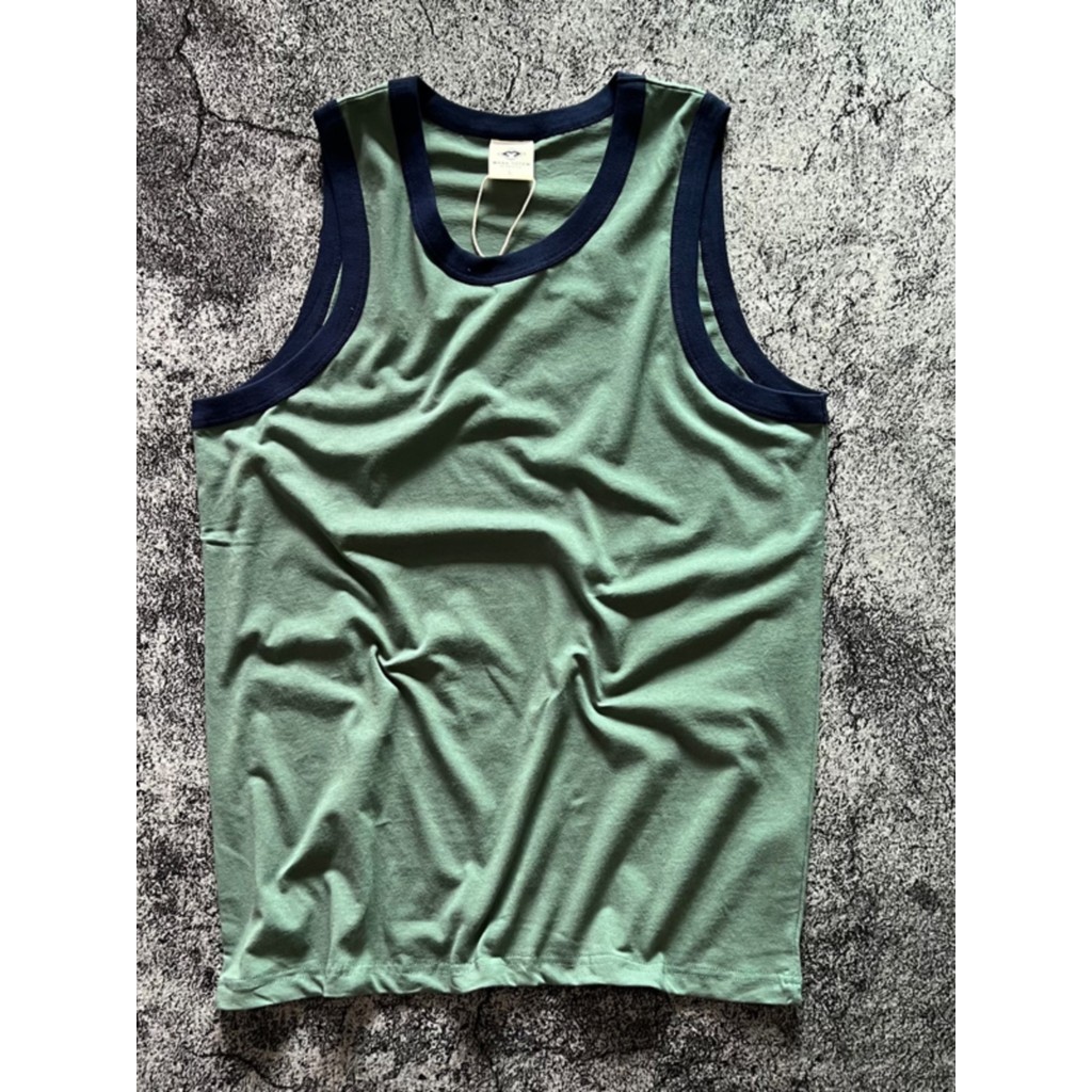 Europeu americano estilo simples puro algodão solto colete esportivo cor sólida masculino estilingue esportes lazer Ami