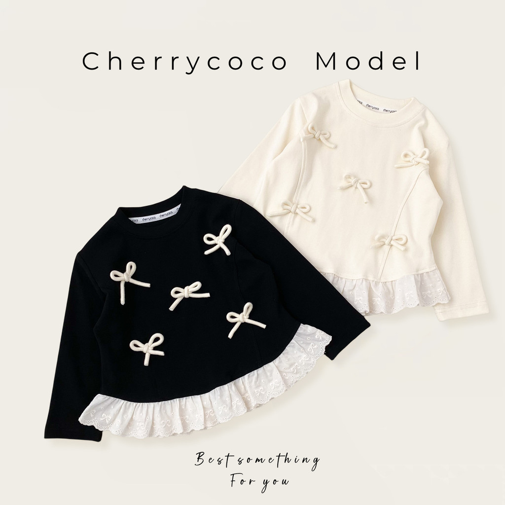Meninas único lindo moletom 2026 novo estilo primavera manga comprida camiseta crianças laço arco francês doce topo