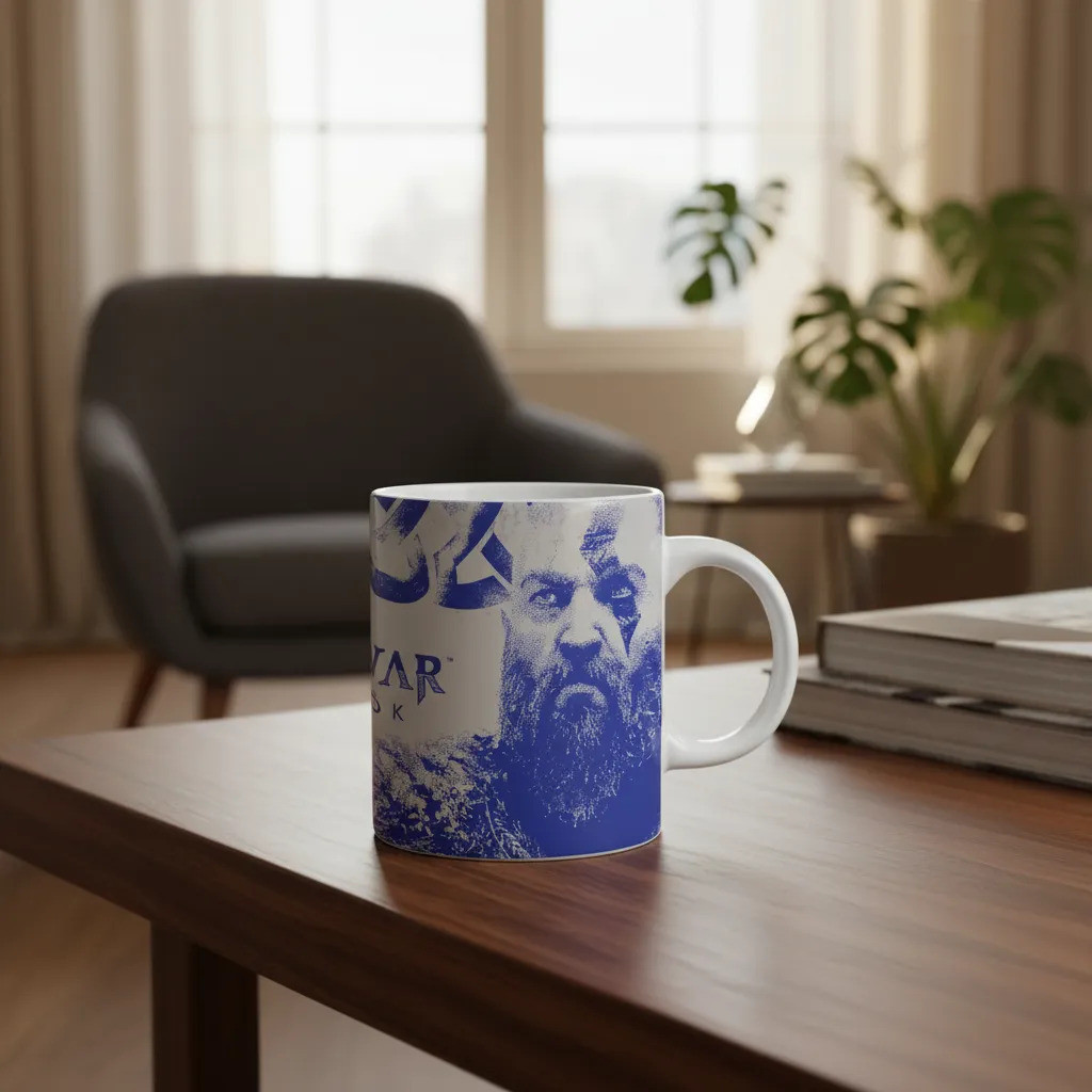 Caneca Playstation The Last Of Us God Of War Metal Gear Snak Branco God Of War 3