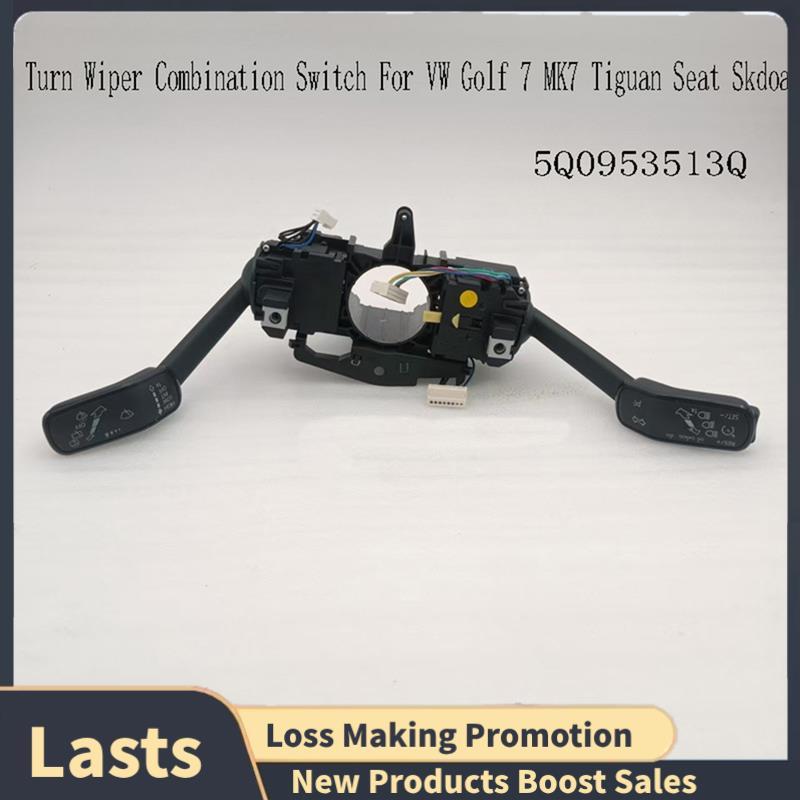 Haste Combinada Do Limpador De Giro Interruptor Volante De Controle De Cruzeiro 5q0953513assento Q Golf 7 MK7